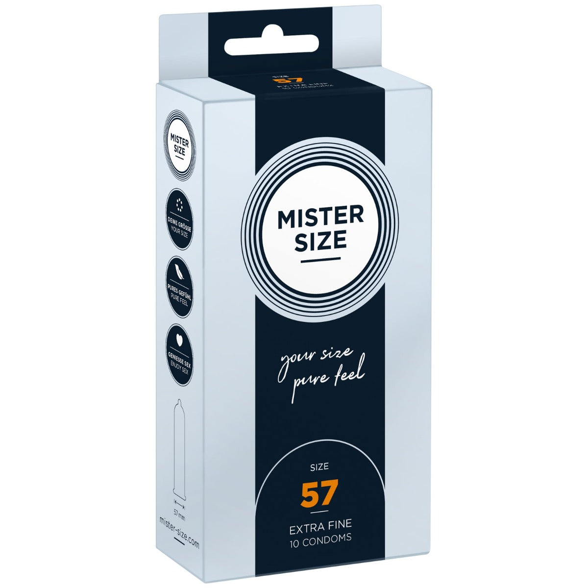 MISTER SIZE - pure feel Condoms - Size 57 mm (10 pack)