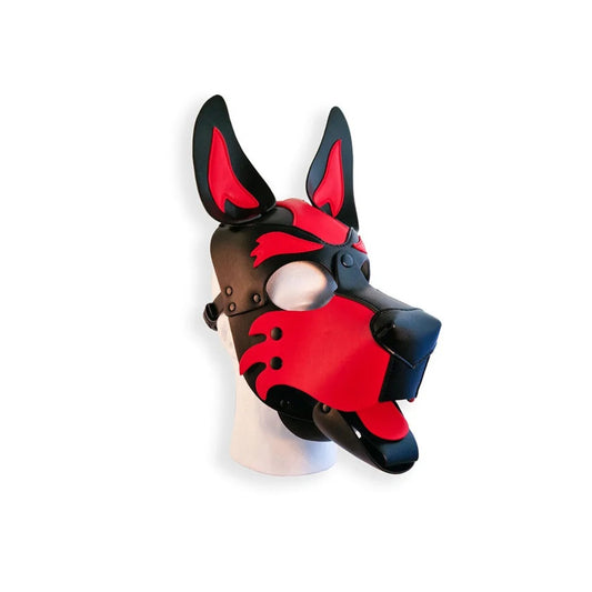 BRUTUS Vegan Pup Hood Black-Red