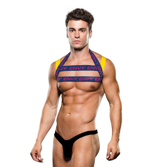 ENVY LOGO HARNESS - BLUE/YELLOW - L/XL