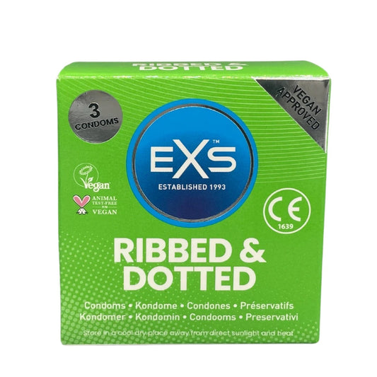 3 EXS Ribbed and Dotted Condoms