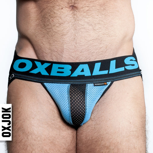 Oxballs Airmesh Upthrust Slider Strap Jock Sky Blue XX Large