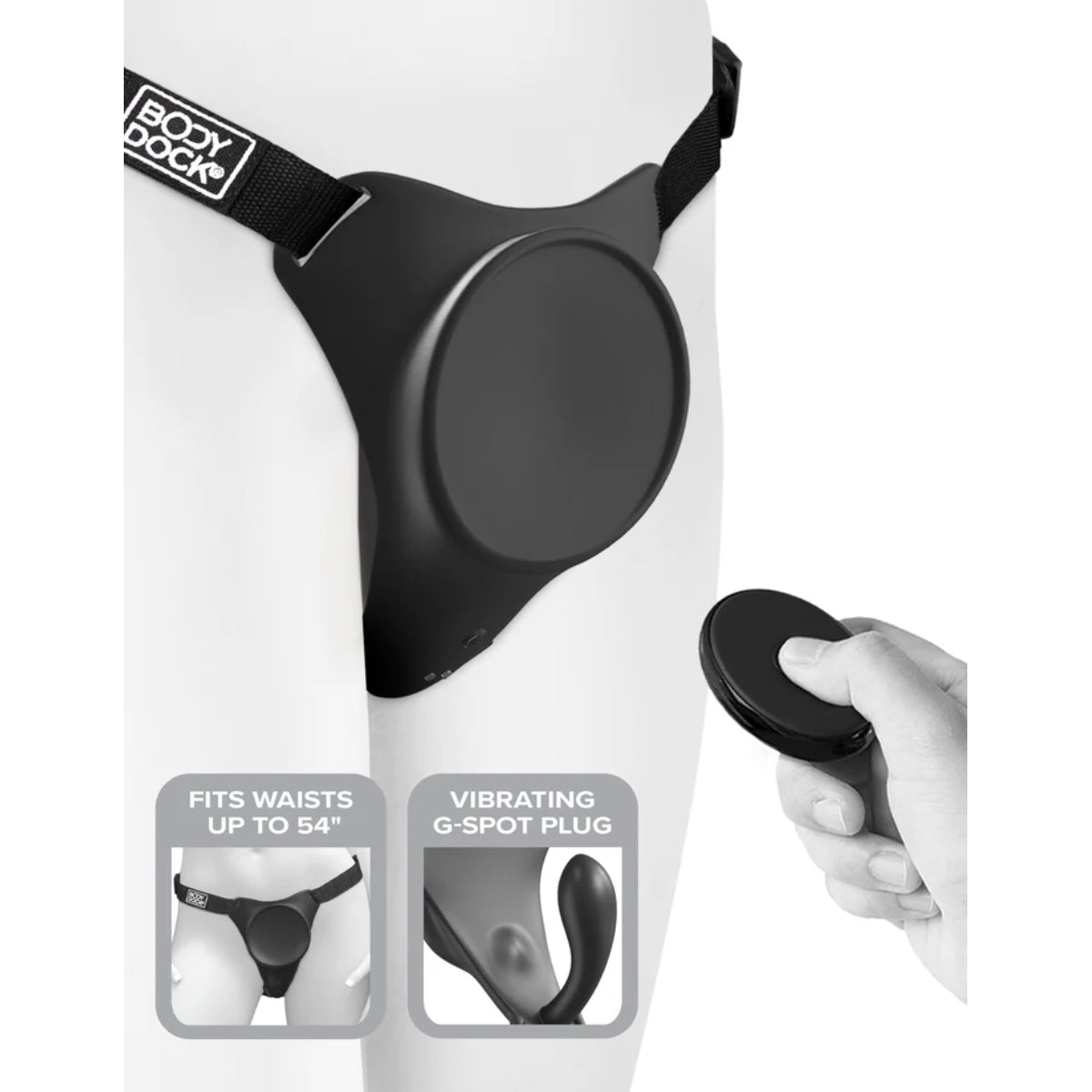 Body Dock King Cock Elite Deluxe Silicone Strap On Kit