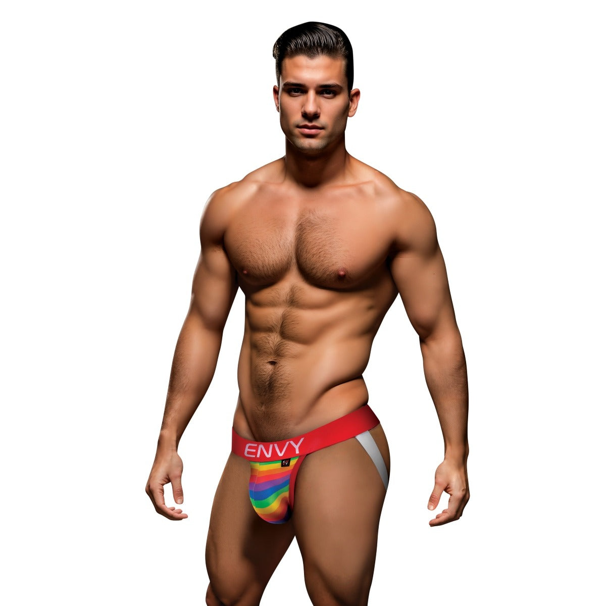 Envy Rainbow Pride Jock Red ML
