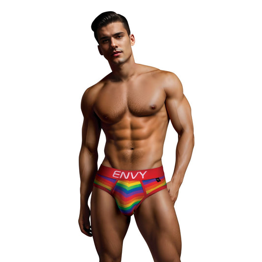 Envy Rainbow Pride Brief Red ML