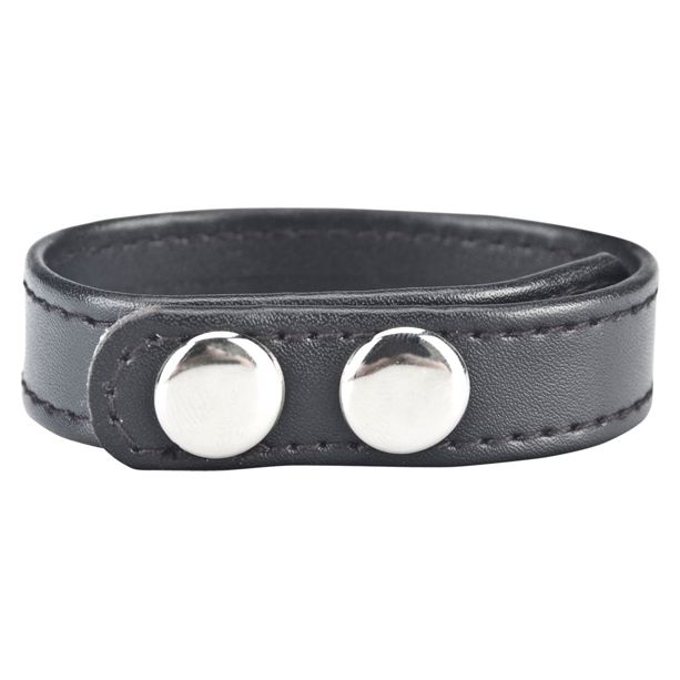 Blue Line Snap Cock Ring Black 7.75inch