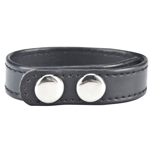 Blue Line Snap Cock Ring Black 7.75inch
