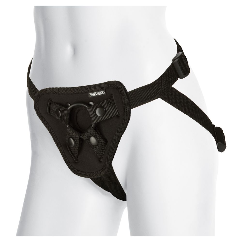 Doc Johnson Vac U Lock Platinum Luxe Harness With Plug Black