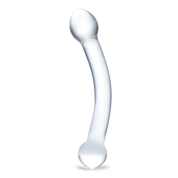 Glas 7inch Curved Glass G Spot Double Ended Dildo Clear