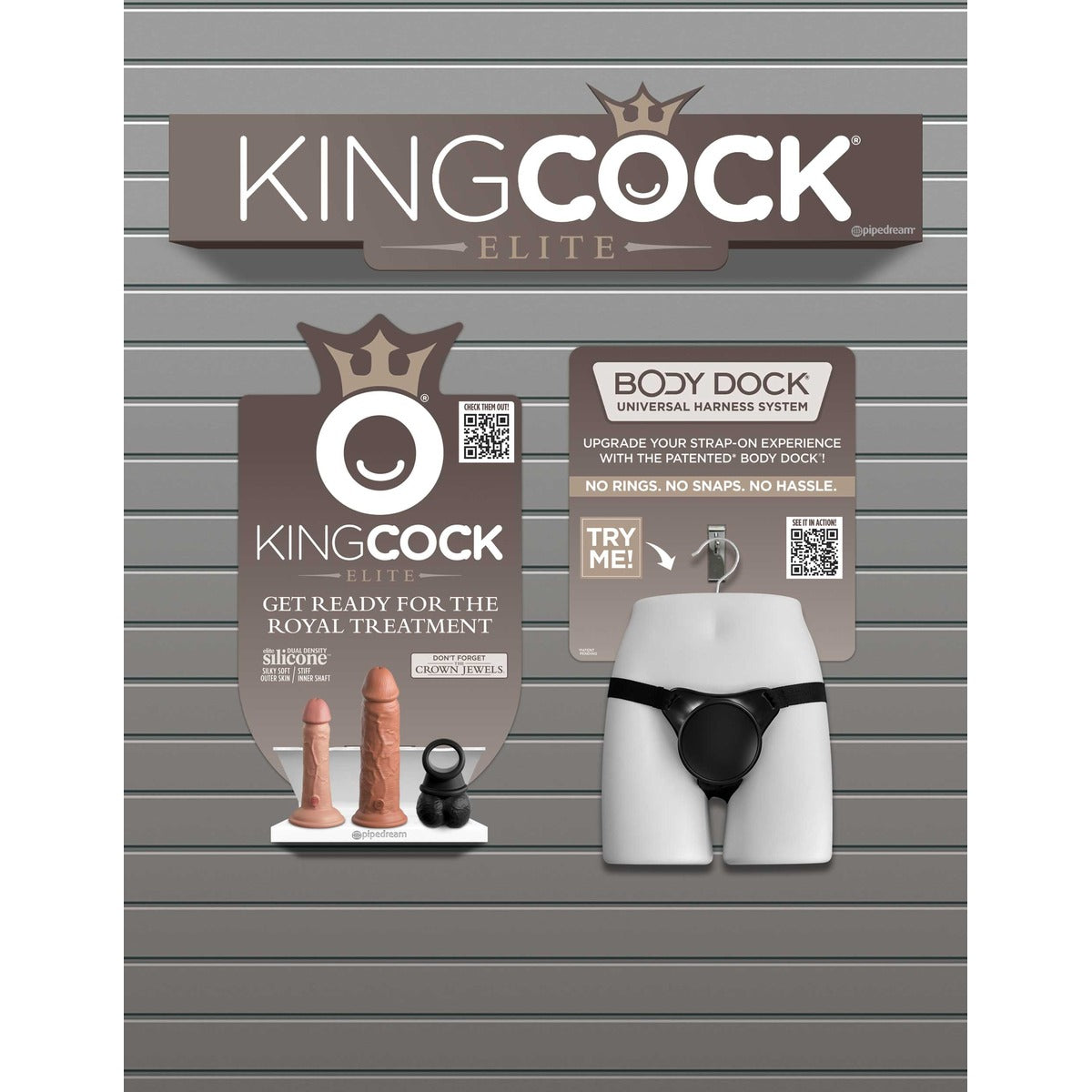 King Cock Elite & Body Dock POP Display