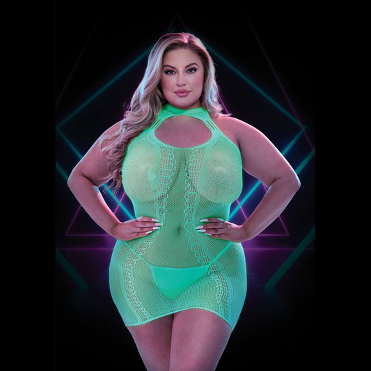 Lapdance Glow In The Dark Mini Dress Q