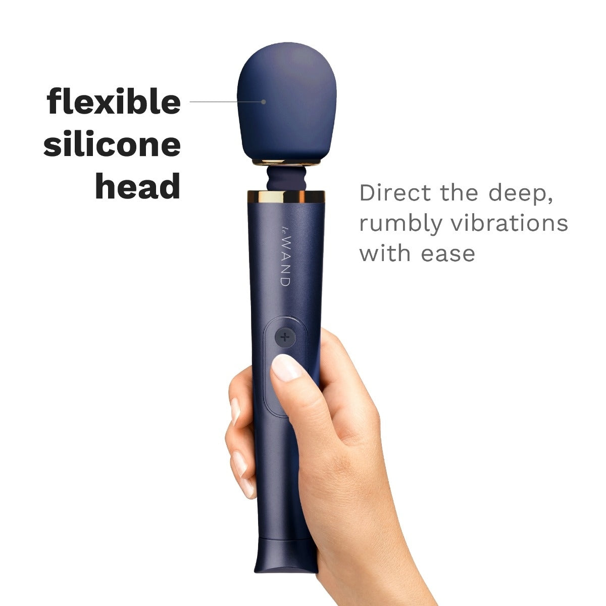 Le Wand Petite Rechargeable Vibrating Massager Navy