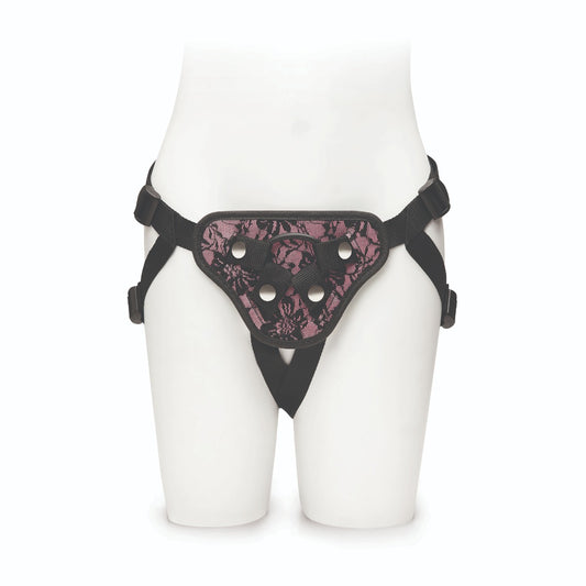 Me You Us Lace Adjustable Harness With Bullet Pocket Pink