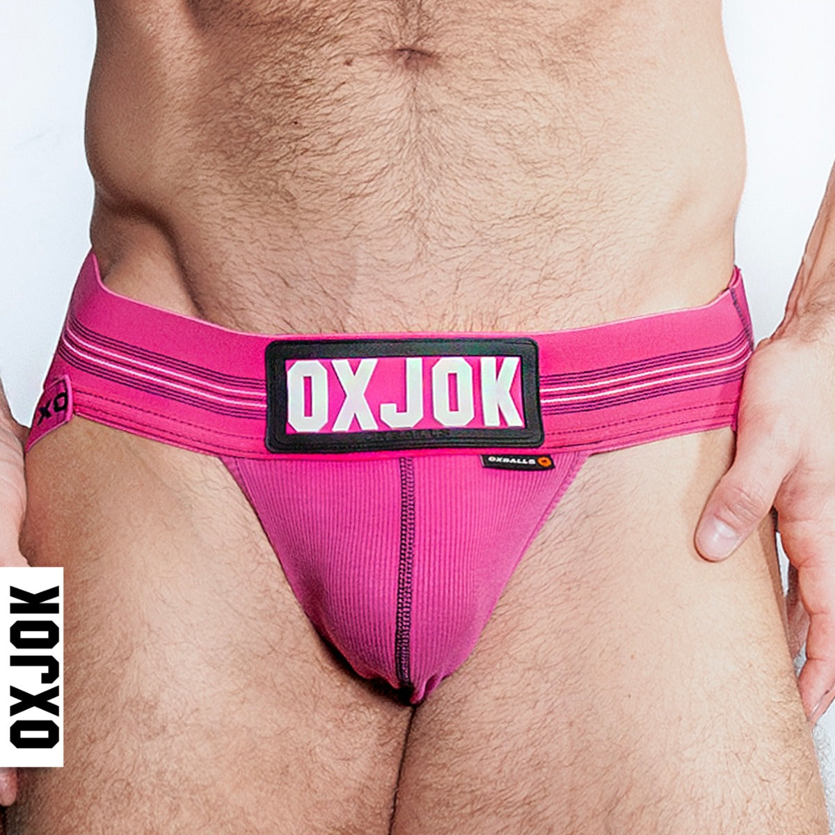 Oxballs Slingjock Upthrust Slider-Strap Jock PINK SKY SMALL
