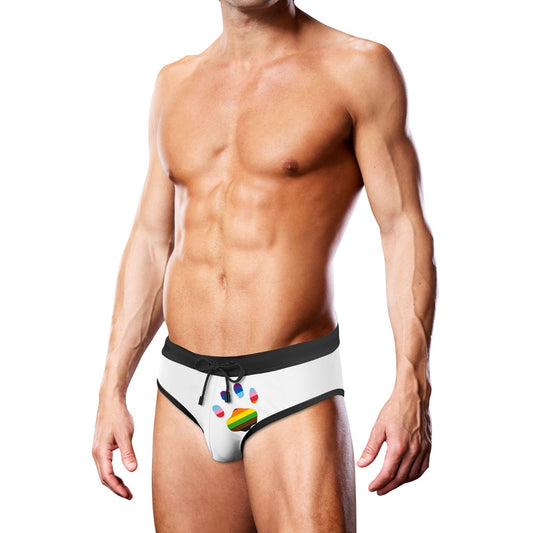 Prowler Swim Brief White Oversized Paw XSmall