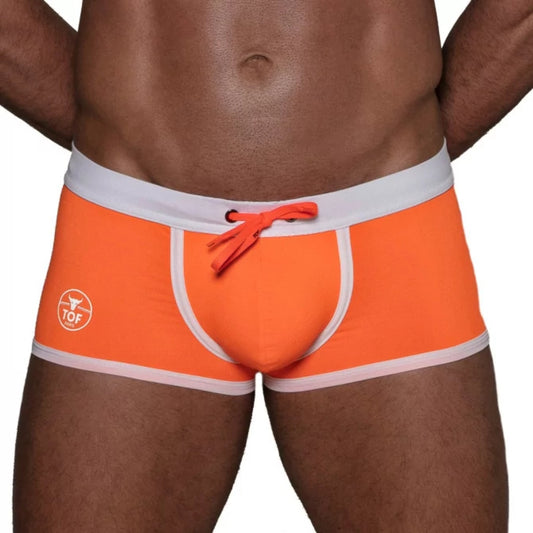 Neon Swim Trunks Orange - Size : XXL