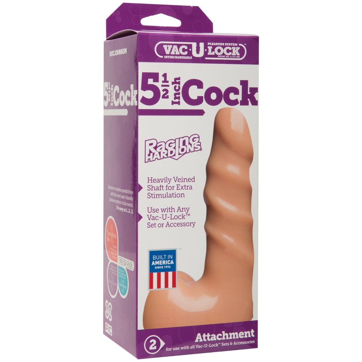 Doc Johnson Cock Raging Hard Ons Vac U Lock 5.5in