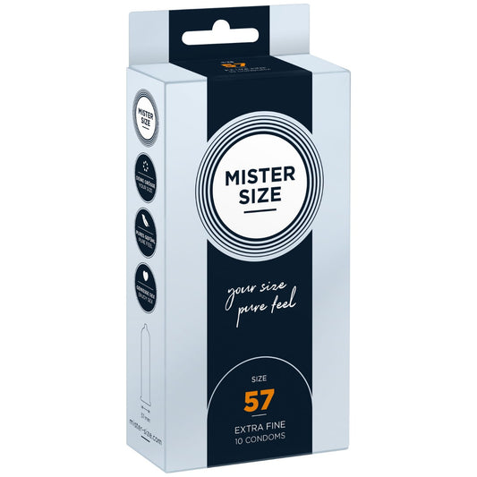 MISTER SIZE - pure feel Condoms - Size 57 mm (10 pack)