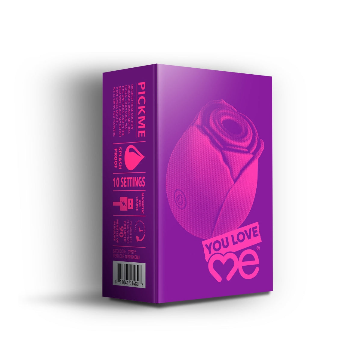 You Love Me Pick Me Rose Suction Vibrator Purple