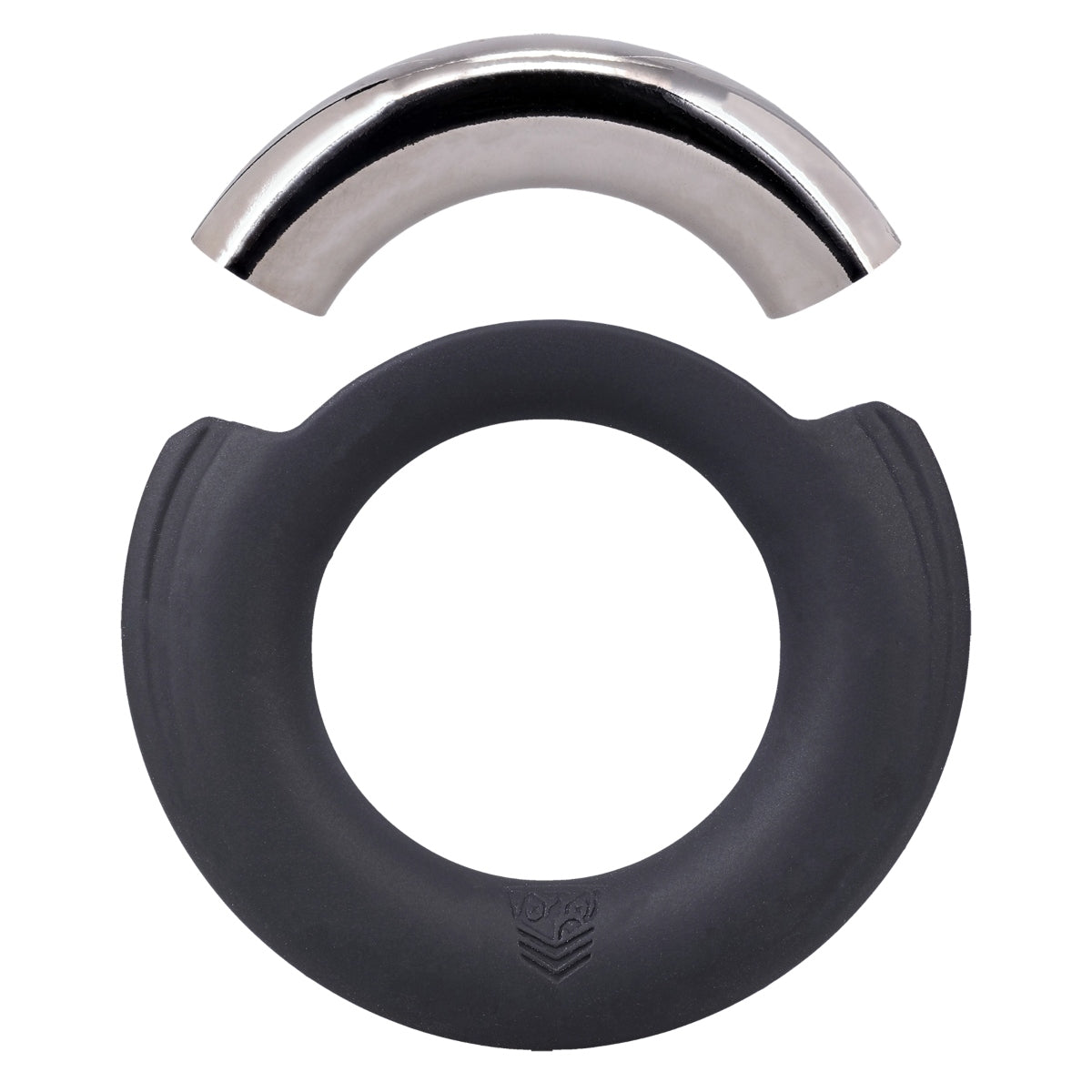 Fort Troff Pinch Zero Cock Ring Black Silver