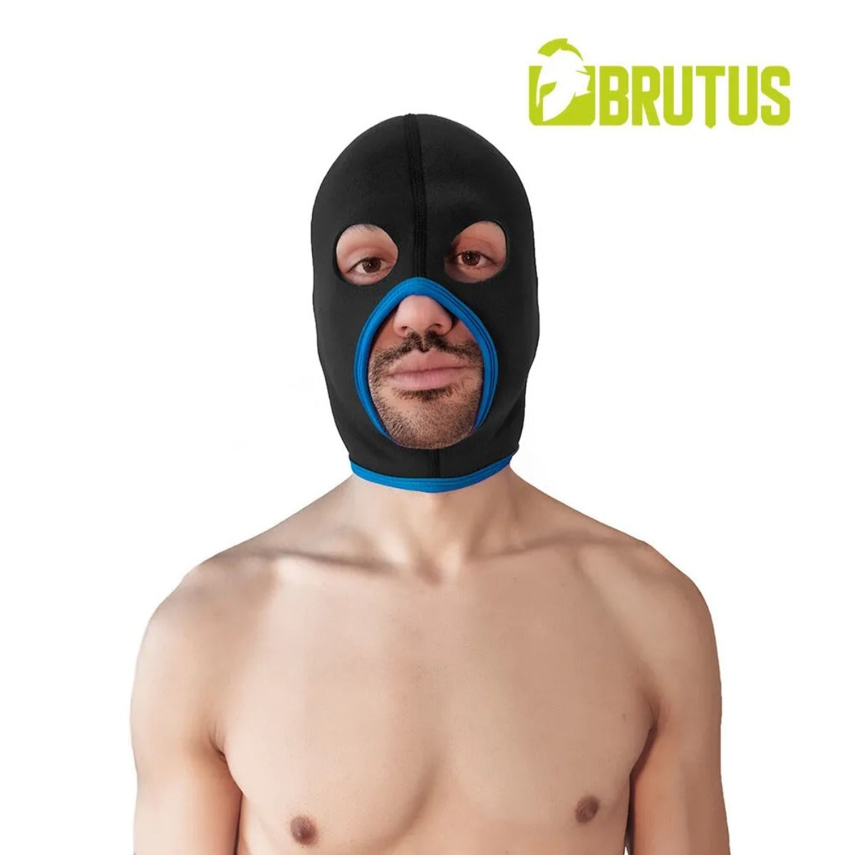 Brutus Neoprene Face Fucker Hood Black Blue