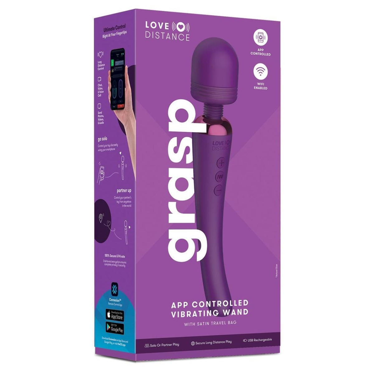Love Distance Grasp Wand Massager