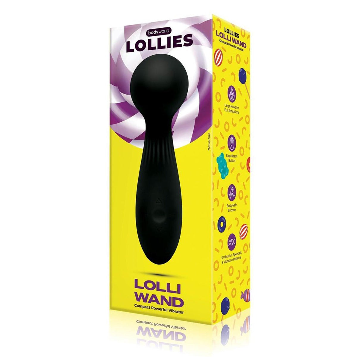 Bodywand Lollies Lolli Wand Massager Black