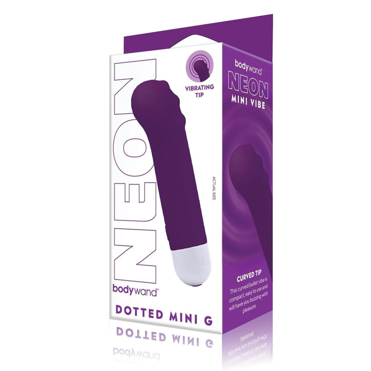 Bodywand Neon Mini Vibe Dotted Mini G Vibrator Purple