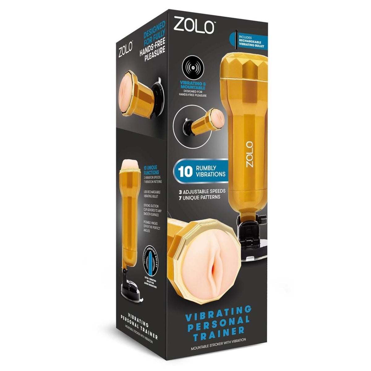 Zolo Vibrating Mountable Stroker - The Personal Trainer