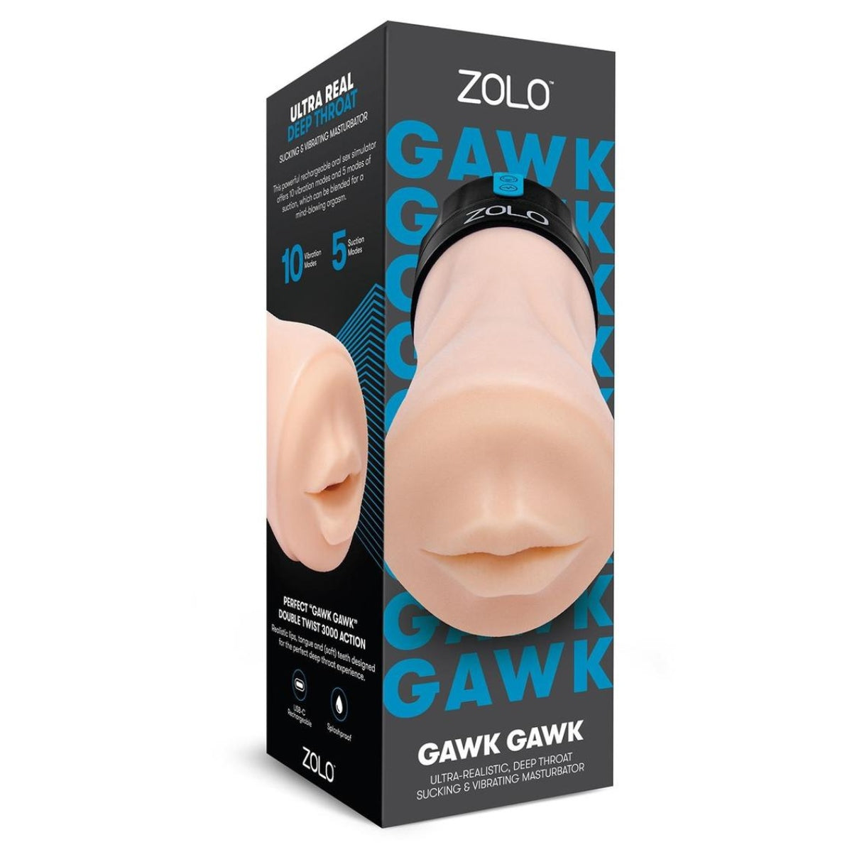 Zolo Vibrating Deep Throat Gawk Gawk Blowout