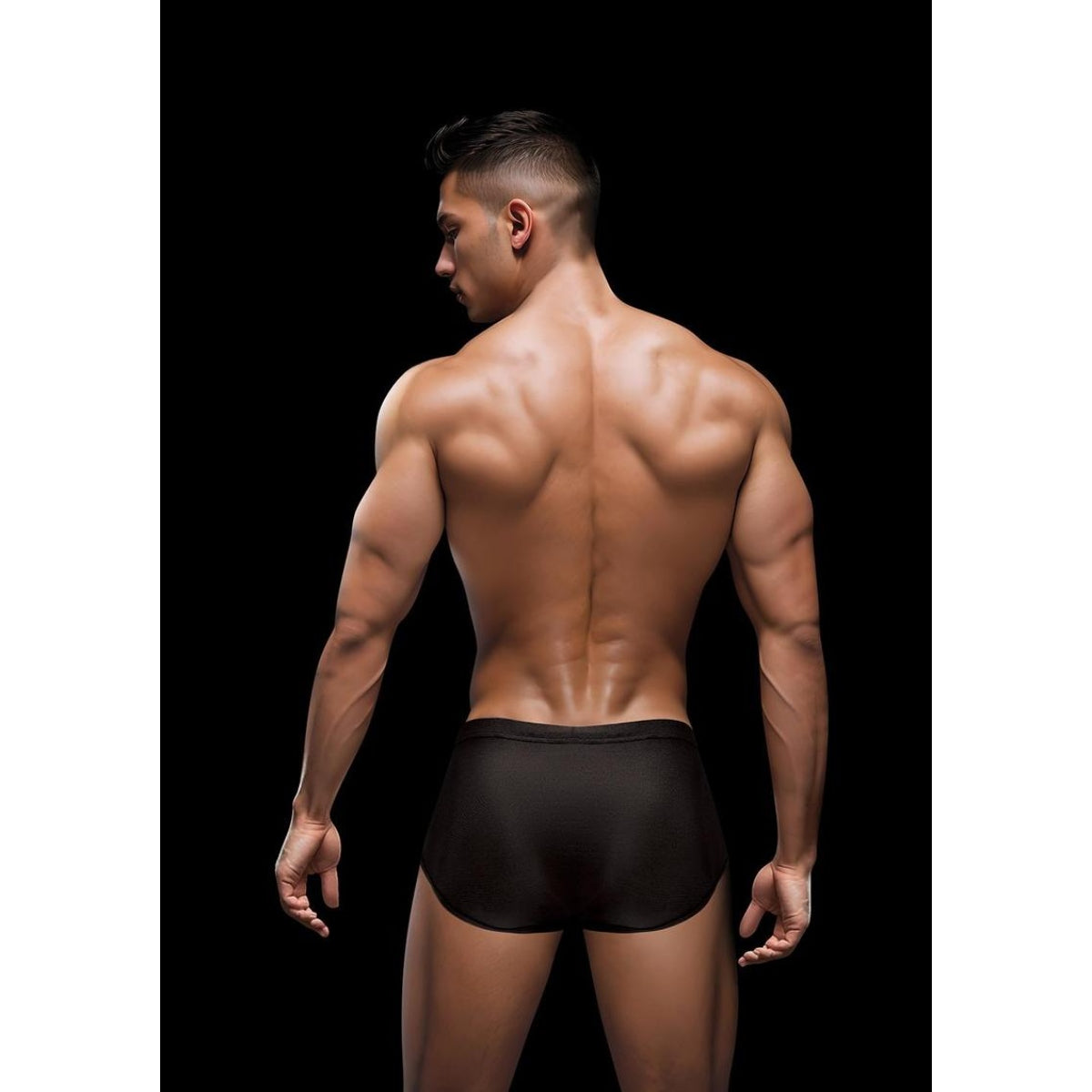 Envy Sexy Slinky Brief-Black-L/Xl