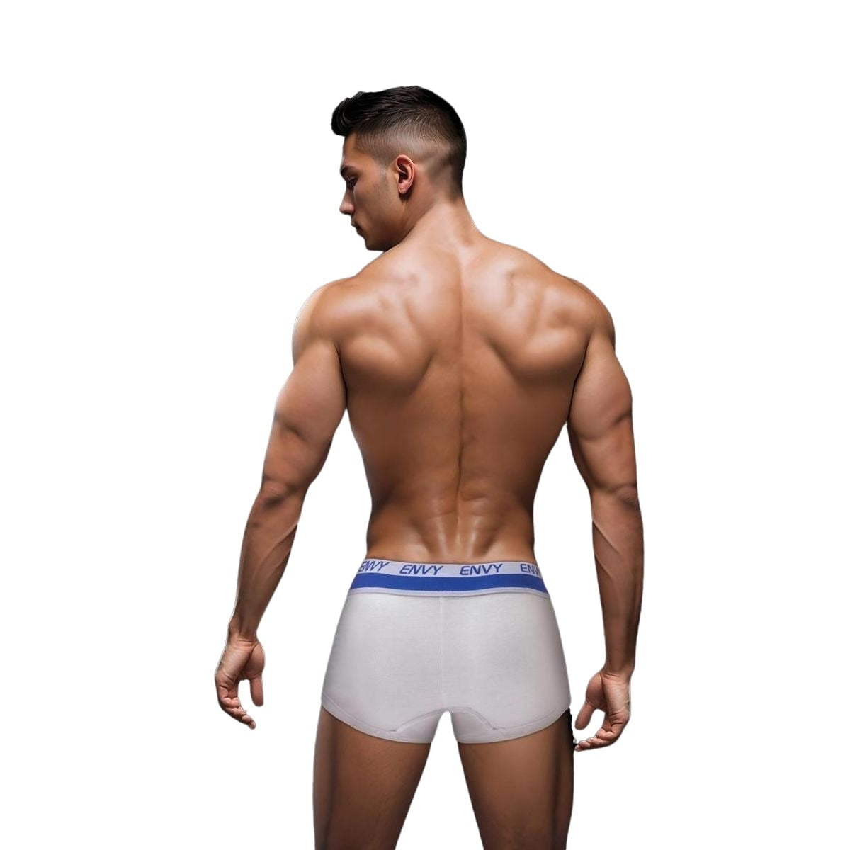 Envy Sporty Lace Up Trunk White LXL