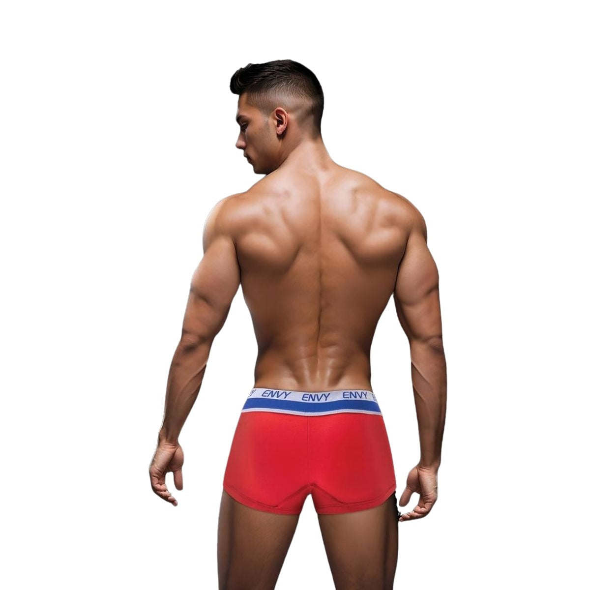 Envy Sporty Lace Up Trunk Red ML