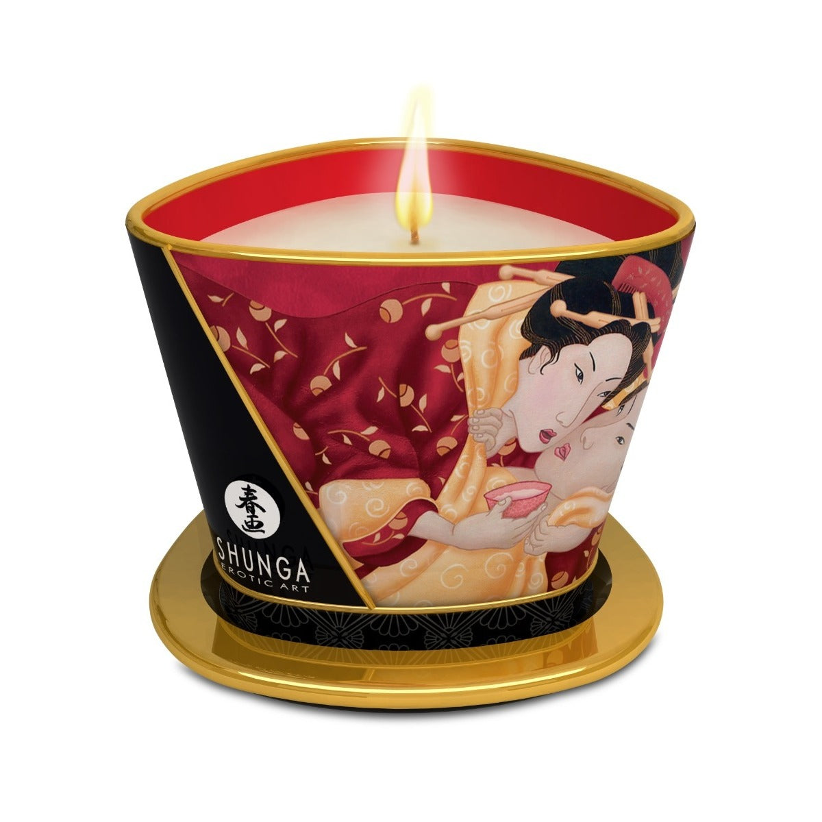 Shunga Massage Candles 170ml Romance/Strawberry sparkling Wine