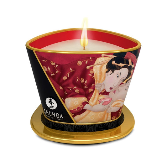 Shunga Massage Candles 170ml Romance/Strawberry sparkling Wine