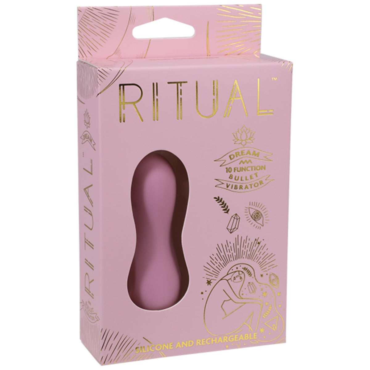 Doc Johnson Ritual Dream Pink Rechargeable Silicone Bullet Vibe