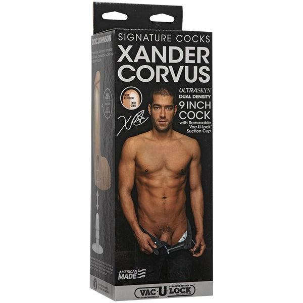 Doc Johnson Signature Cocks Xander Corvus Ultraskyn Cock With Removable Vac-U-Lock Suction Cup (9")