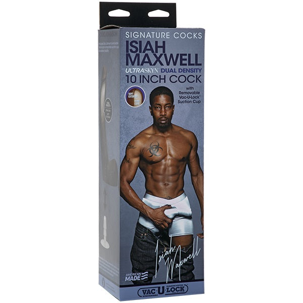 Doc Johnson Signature Cocks Isiah Maxwell Ultraskyn Cock With Removable Vac-U-Lock Suction Cup (10")