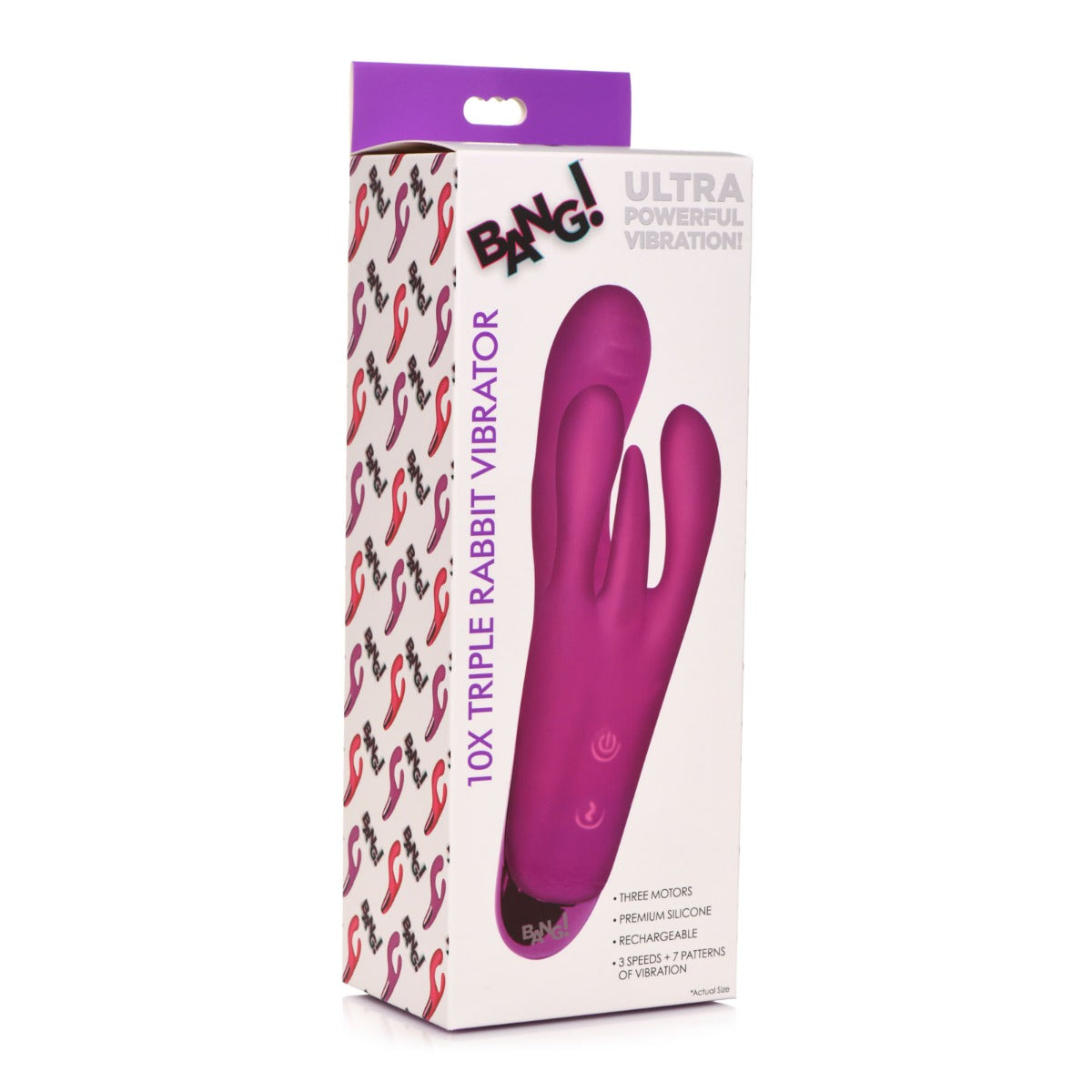 BANG Triple Rabbit Vibrator Purple