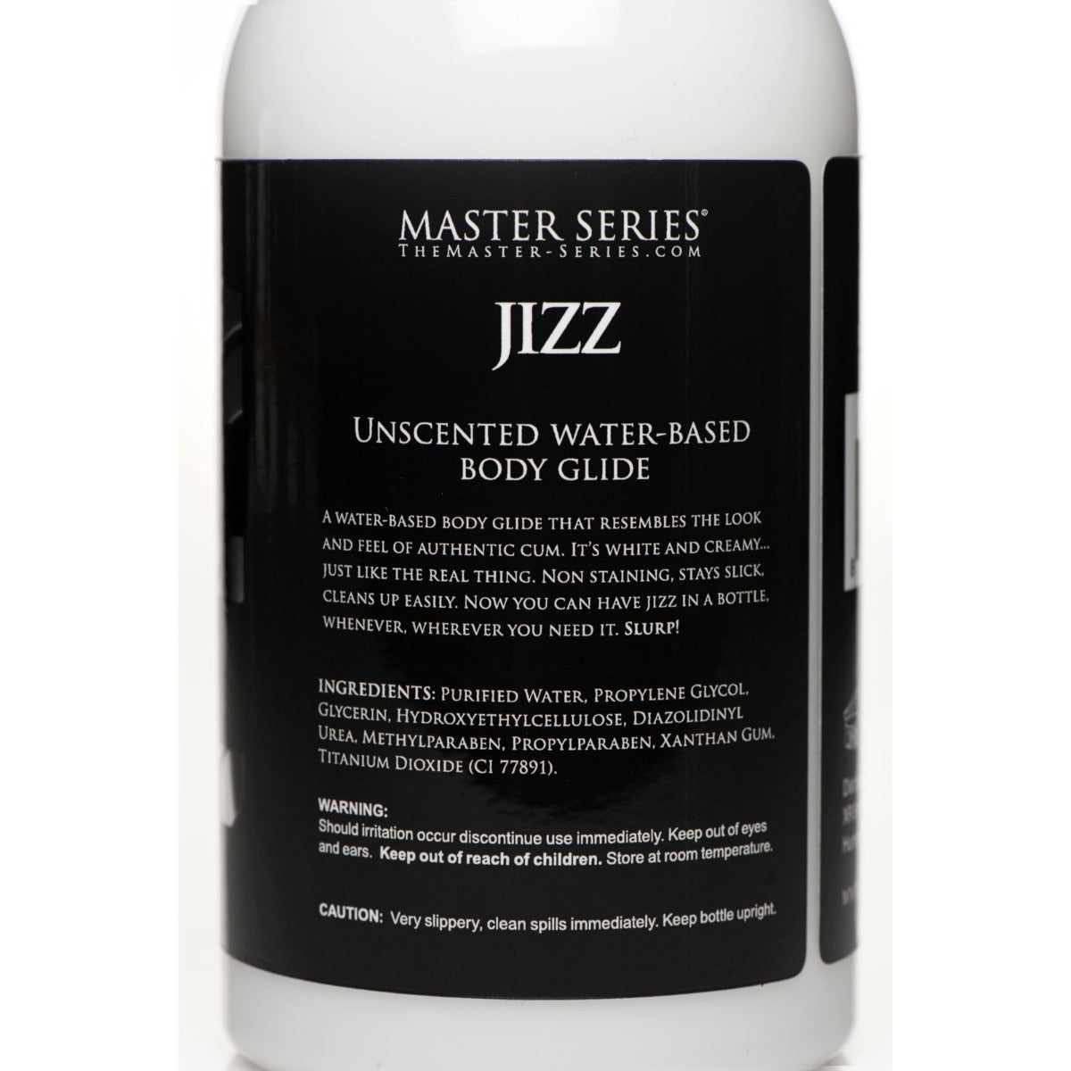 Master Series Unscented Jizz Body Glide Lubricant 16oz