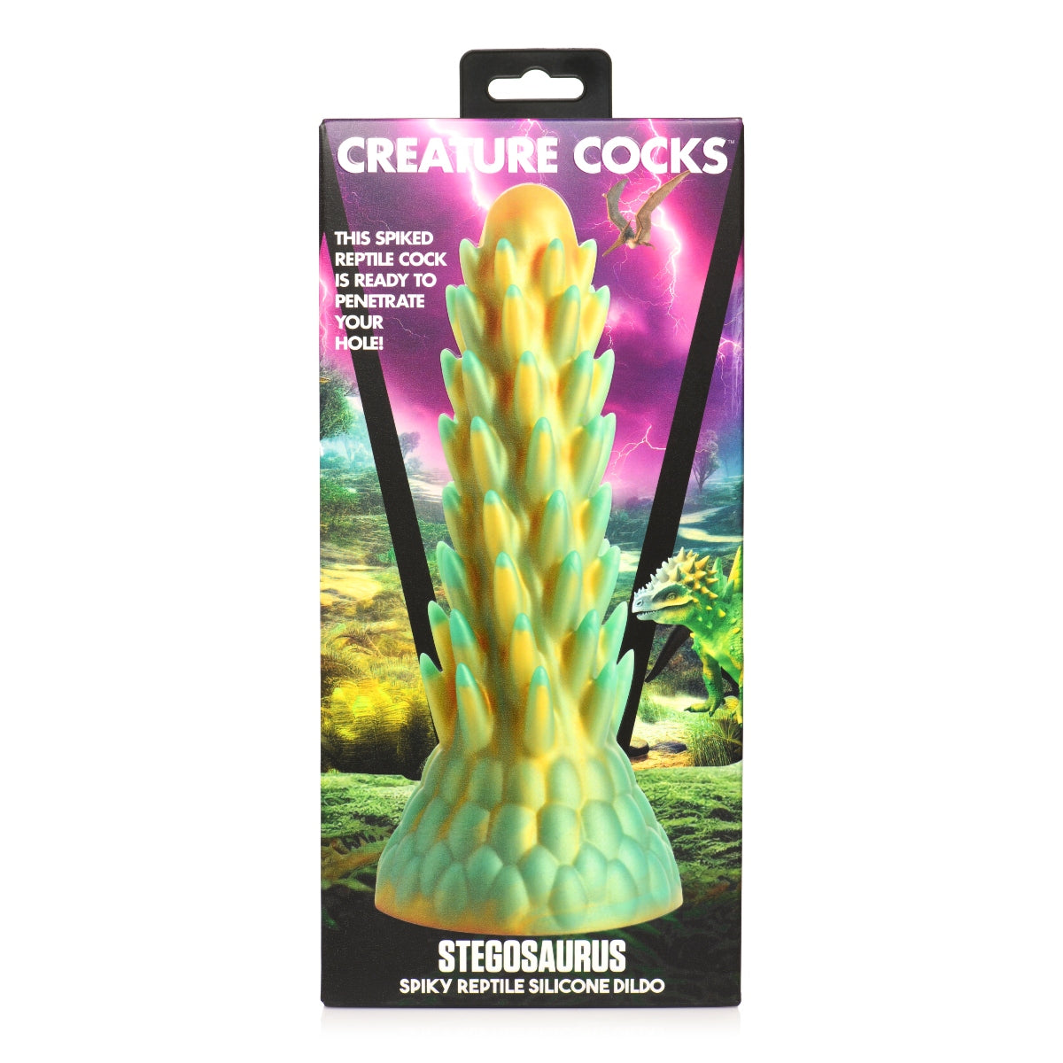 Creature Cocks Stegosaurus Spiky Reptile Silicone Dildo