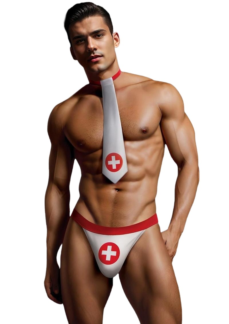 Envy 2 Piece Nurse Costume Kit White Red ML