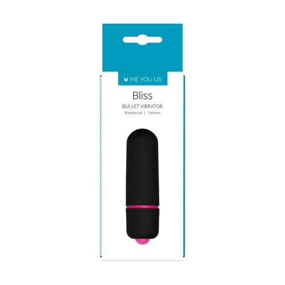 Me You Us Bliss 7 Mode Mini Bullet Vibrator Black