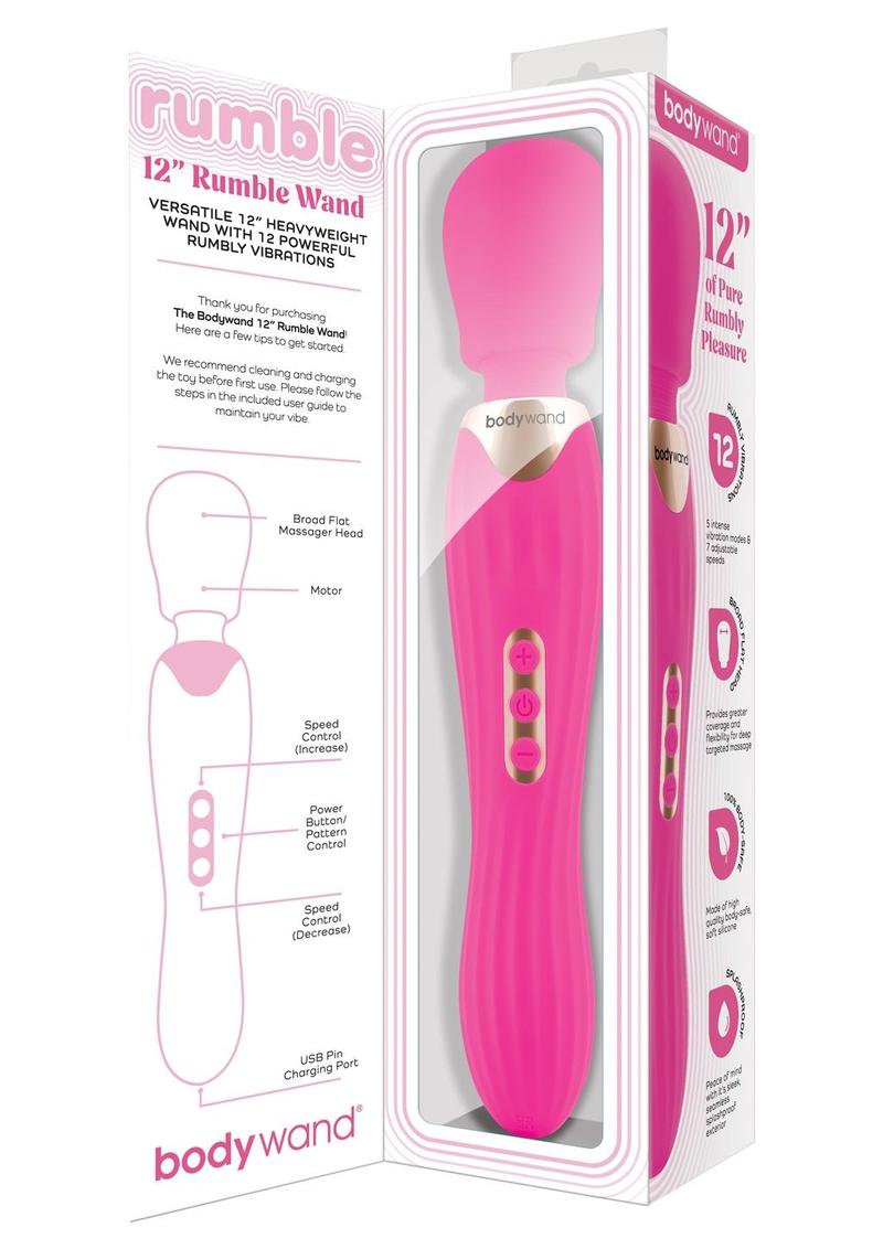 Bodywand Rumble Wand 12 Inch Hot Pink