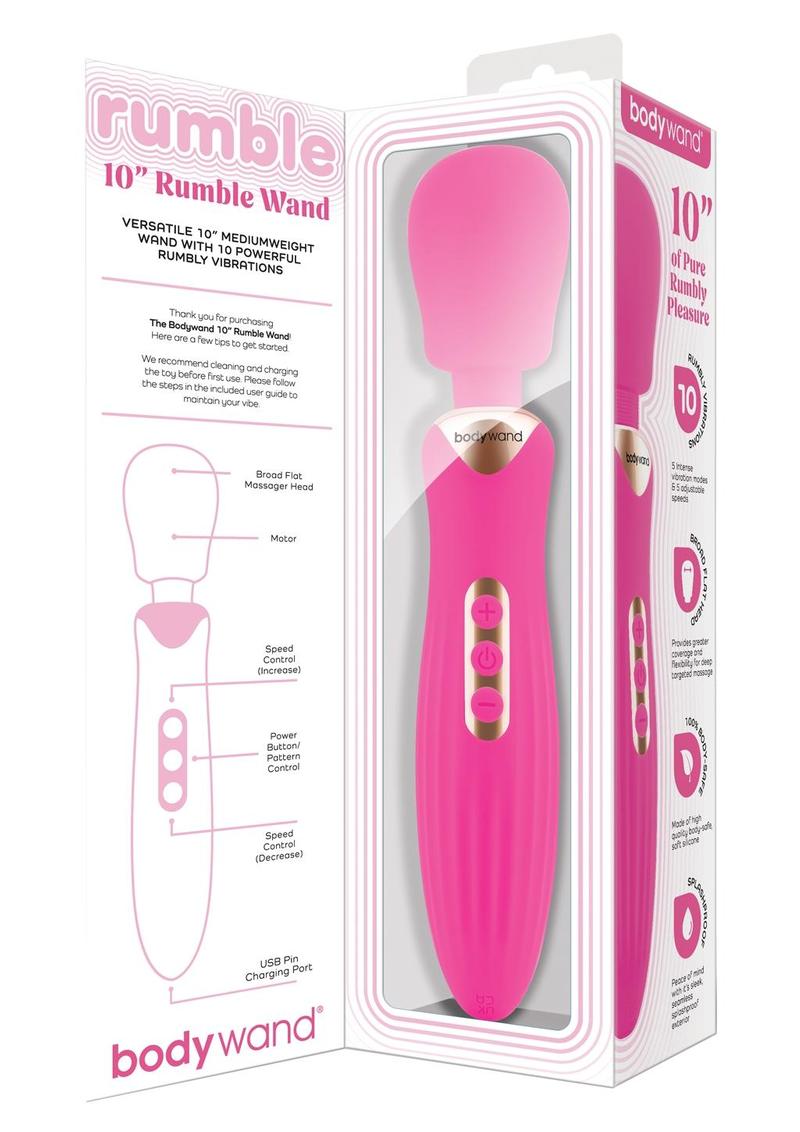 Bodywand Rumble Wand 10 Inch Hot Pink