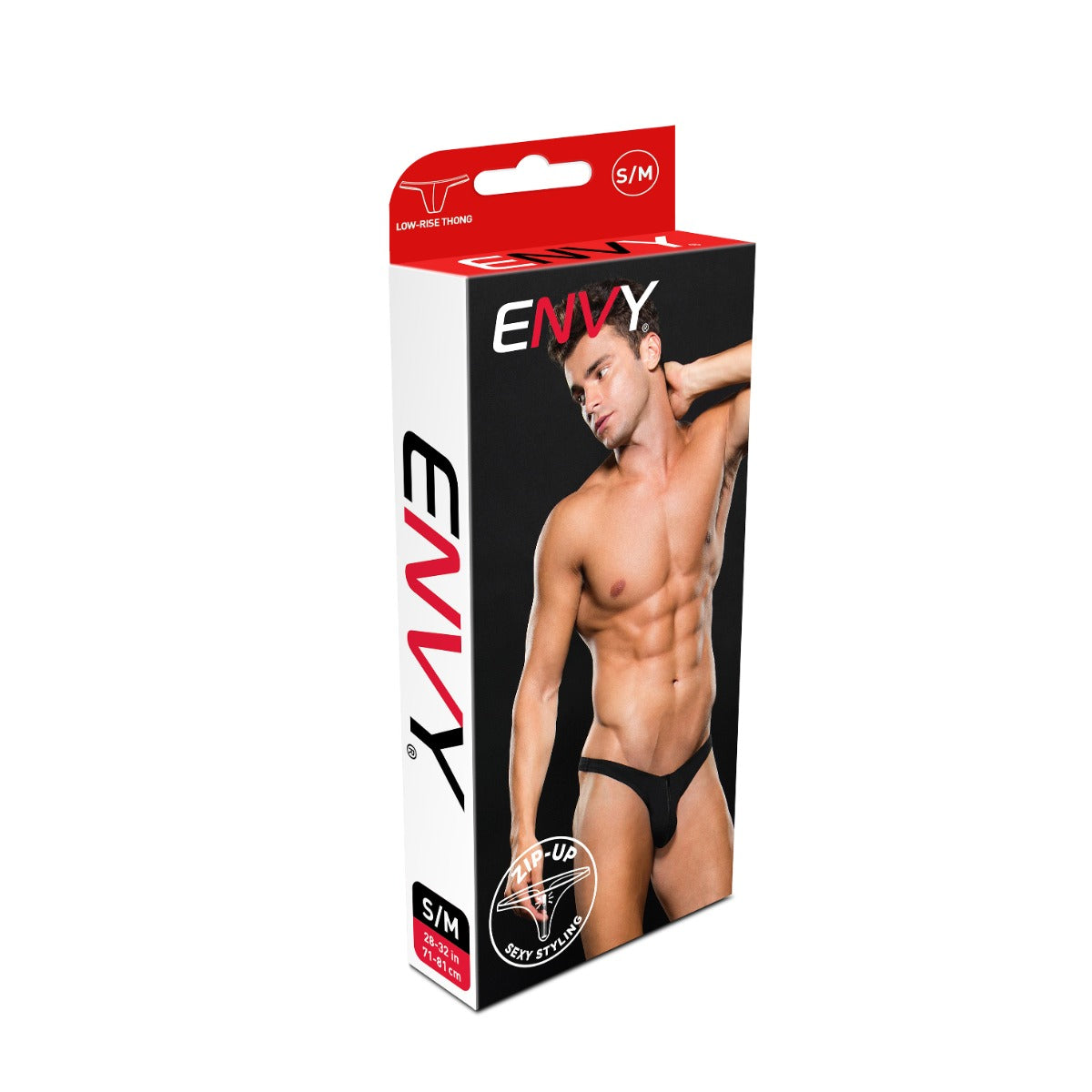 Envy Low Rise Thong Red S/M