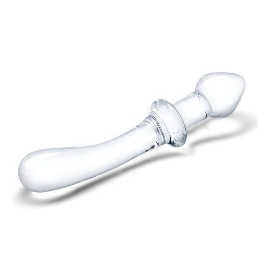 Glas 9inch Classic Curved Dual Ended Dildo