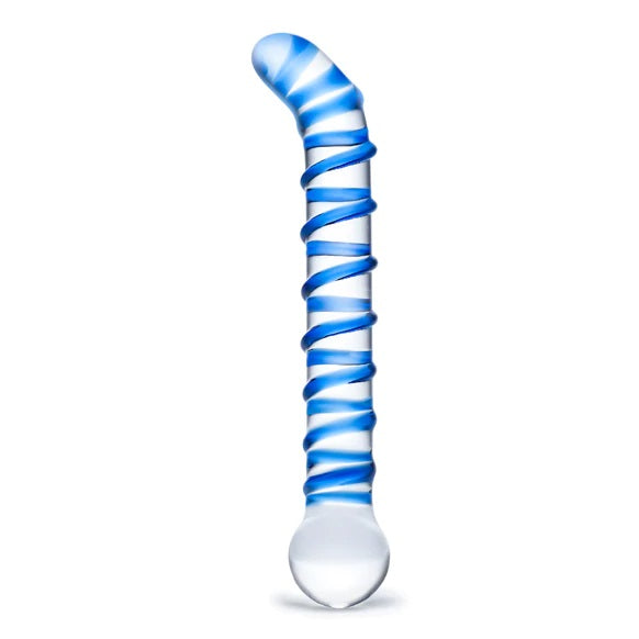 Glas 6.5inch Mr Swirly G Spot Glass Dildo Clear