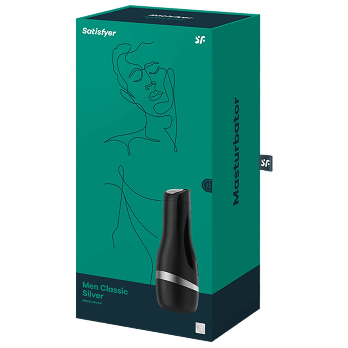 Satisfyer Men Classic Black/Silver Masturbator