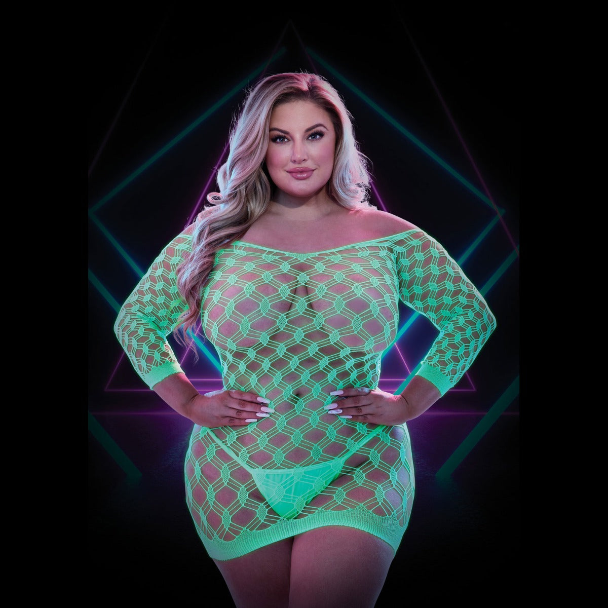 Lapdance Glow In The Dark Mini Dress 1 Q