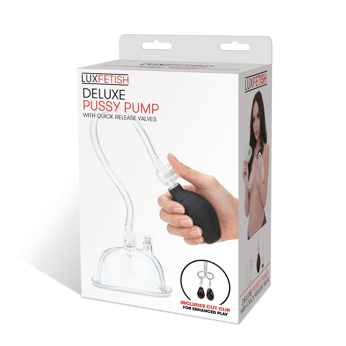 Lux Fetish Pussy Pump Clit Clamp Included
